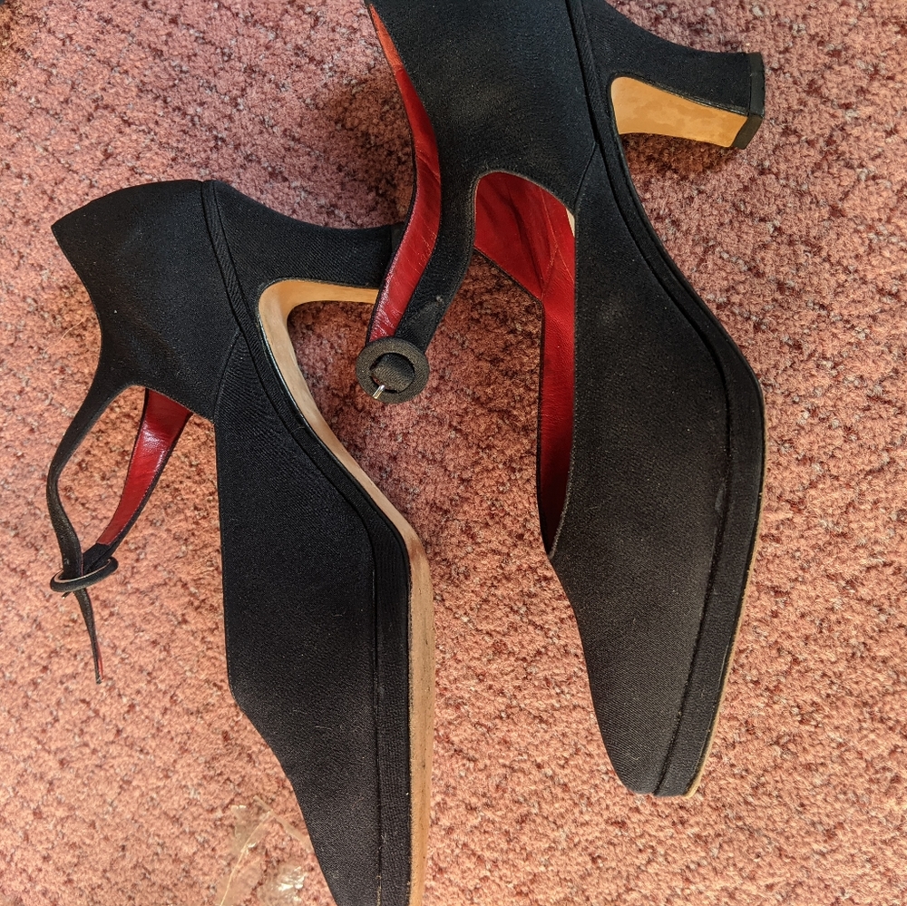 Joan and David silk pumps